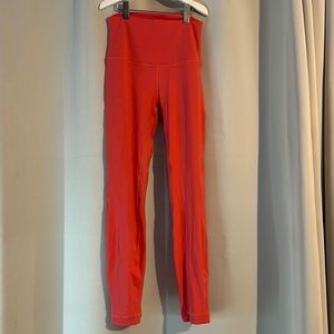 Lululemon raspberry cream leggings